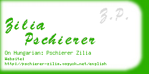 zilia pschierer business card